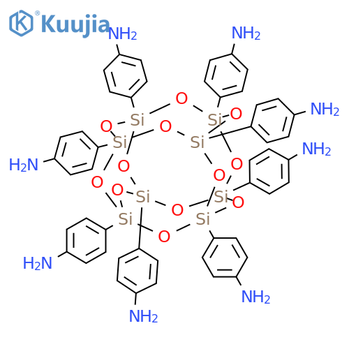 octa(aminophenyl)-t8-silesquioxane structure