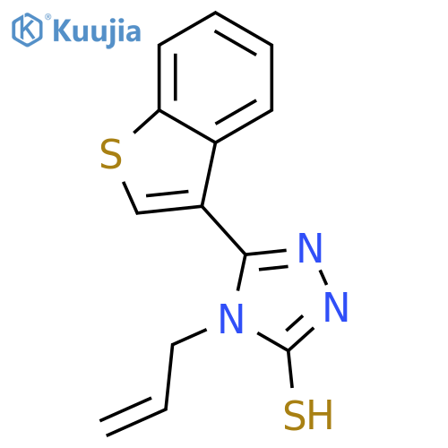 4-Allyl-5-(1-benzothien-3-yl)-4H-1,2,4-triazole-3-thiol structure