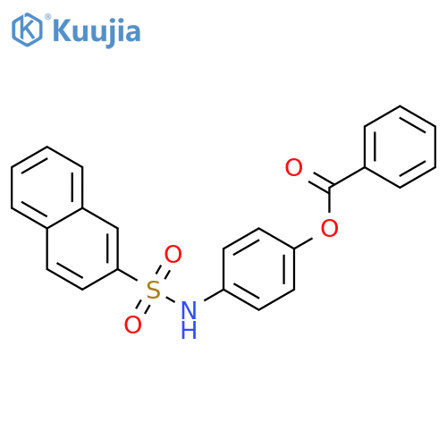 4-[(naphthalen-2-ylsulfonyl)amino]phenyl benzoate structure