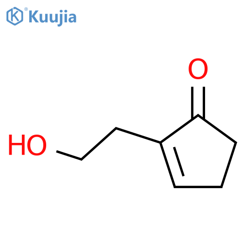 2-Cyclopenten-1-one, 2-(2-hydroxyethyl)- structure