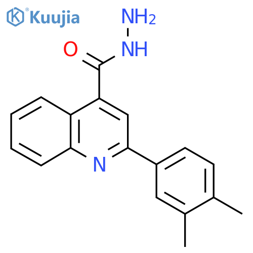 2-(3,4-Dimethylphenyl)quinoline-4-carbohydrazide structure