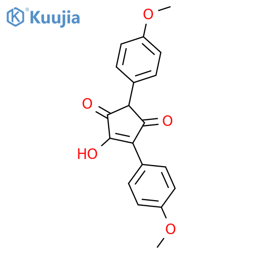 4-Cyclopentene-1,3-dione, 4-hydroxy-2,5-bis(4-methoxyphenyl)- structure