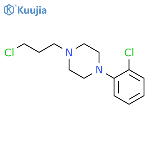 1-(2-chlorophenyl)-4-(3-chloropropyl)piperazine structure