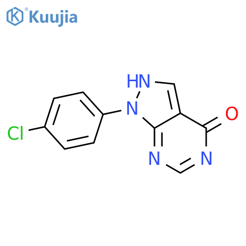 1-(4-chlorophenyl)-1H-pyrazolo3,4-dpyrimidin-4-ol structure