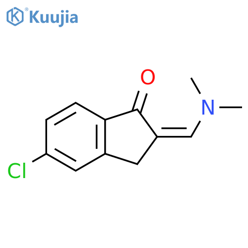 5-chloro-2-(dimethylamino)methylidene-2,3-dihydro-1H-inden-1-one structure
