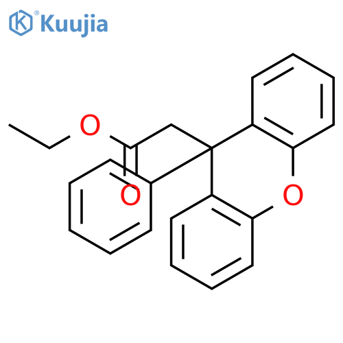 9H-Xanthene-9-acetic acid, 9-phenyl-, ethyl ester structure