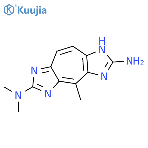 N~6~,N~6~,4-trimethyl-1H-cyclohepta[1,2-d:4,5-d']diimidazole-2,6-diamine structure