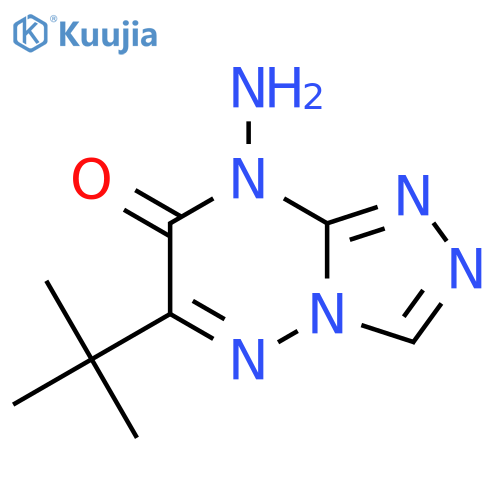 8-amino-6-tert-butyl-7H,8H-1,2,4triazolo4,3-b1,2,4triazin-7-one structure