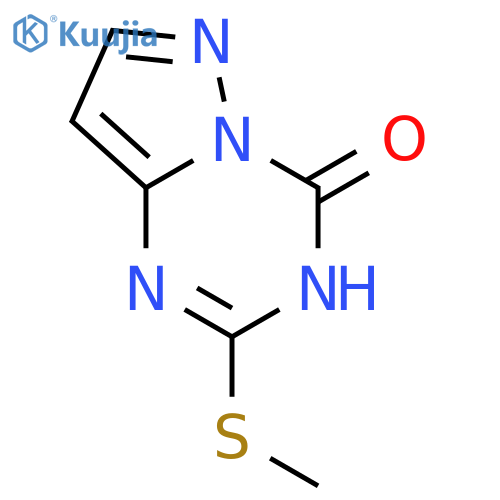 2-(methylsulfanyl)-1H,4H-pyrazolo[1,5-a][1,3,5]triazin-4-one structure