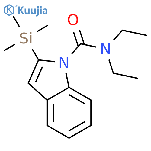 N,N-Diethyl-2-(trimethylsilyl)indole-1-carboxamide structure