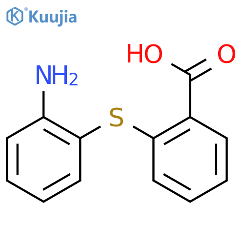 2-(2-aminophenyl)sulfanylbenzoic acid structure