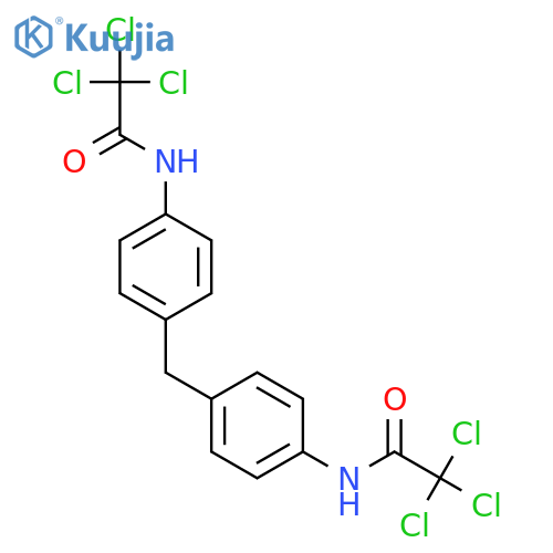 N,N'-(4,4'-Methylenebis(4,1-phenylene))bis(2,2,2-trichloroacetaMide) structure