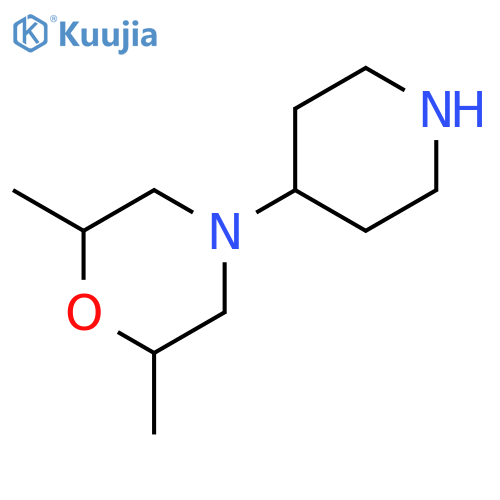 2,6-dimethyl-4-(piperidin-4-yl)morpholine structure