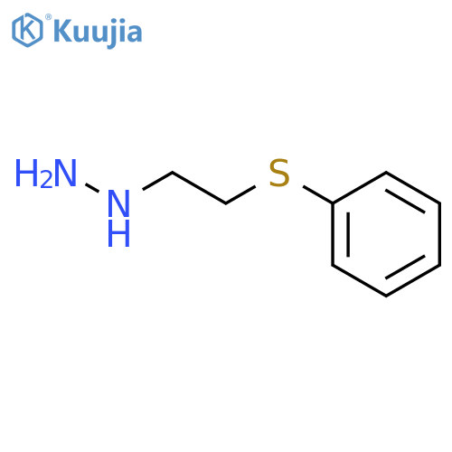 2-(phenylsulfanyl)ethylhydrazine structure
