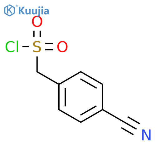 (4-Cyanophenyl)methanesulfonyl chloride structure