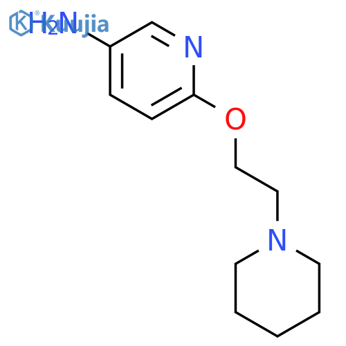 3-Pyridinamine,6-[2-(1-piperidinyl)ethoxy]- structure