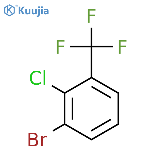 1-Bromo-2-chloro-3-trifluoromethylbenzene structure