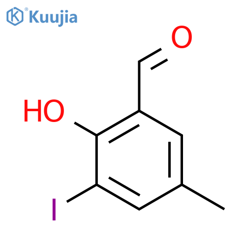 2-Hydroxy-3-iodo-5-methylbenzaldehyde structure