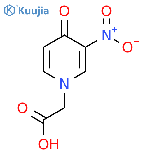 2-(3-Nitro-4-oxo-1,4-dihydropyridin-1-yl)acetic acid structure