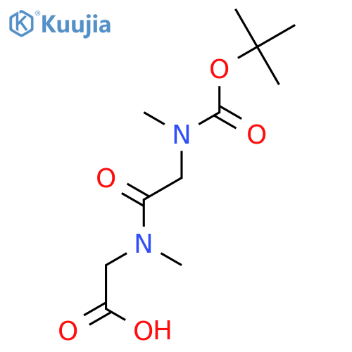 2-[[2-[tert-butoxycarbonyl(methyl)amino]acetyl]-methyl-amino]acet Ic Acid structure