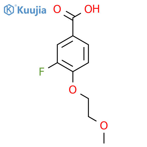 3-Fluoro-4-(2-methoxyethoxy)benzoic acid structure