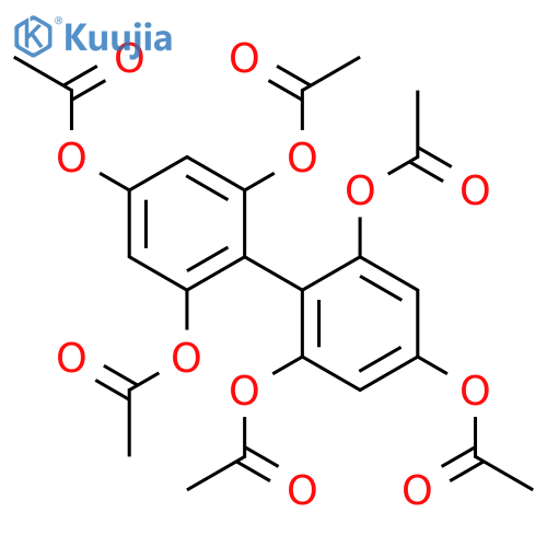 biphenyl-2,2',4,4',6,6'-hexayl hexaacetate structure