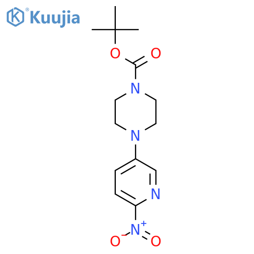 Tert-butyl 4-(6-nitropyridin-3-yl)piperazine-1-carboxylate structure