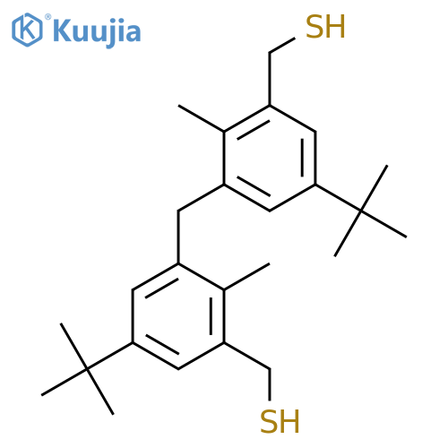 Benzenemethanethiol, 3,3'-methylenebis[5-(1,1-dimethylethyl)-2-methyl- structure