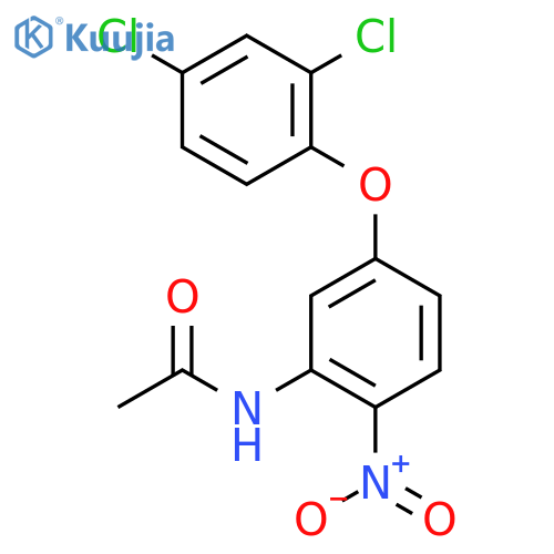 ACETAMIDE, N-[5-(2,4-DICHLOROPHENOXY)-2-NITROPHENYL]- structure