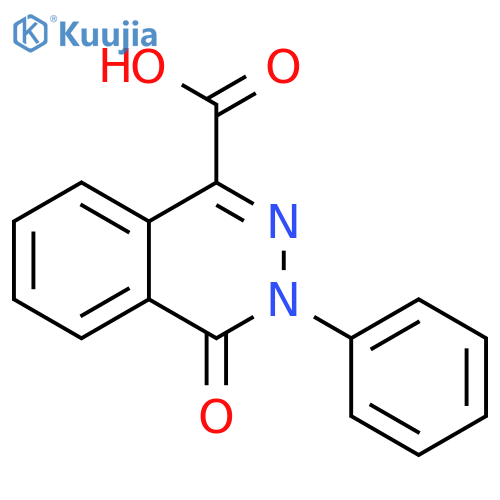4-oxo-3-phenyl-3,4-dihydrophthalazine-1-carboxylic acid structure