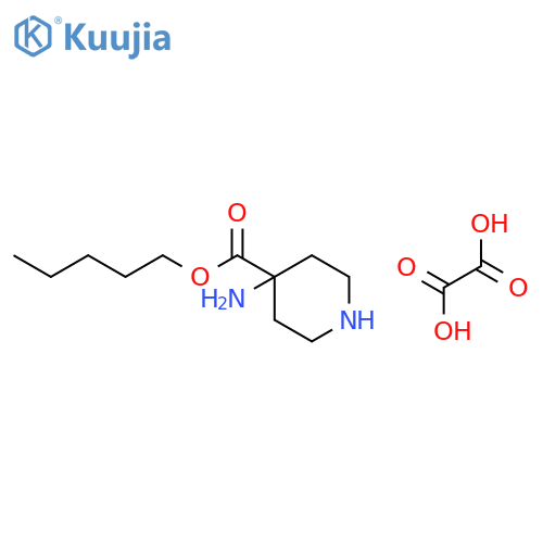 Oxalic Acid;pentyl 4-aminopiperidine-4-carboxylate structure