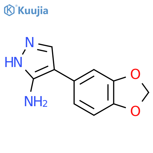 4-(2H-1,3-Benzodioxol-5-yl)-1H-pyrazol-5-amine structure