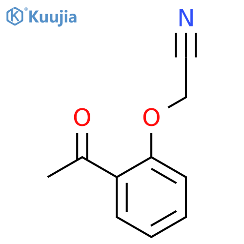2-(2-acetylphenoxy)acetonitrile structure