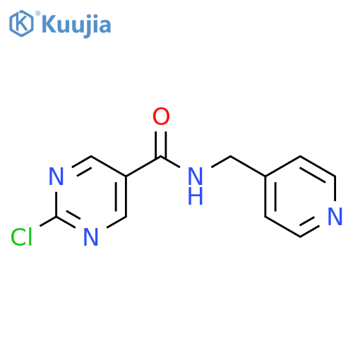 5-Pyrimidinecarboxamide, 2-chloro-N-(4-pyridinylmethyl)- structure