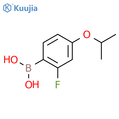2-Fluoro-4-isopropoxyphenylboronic acid structure