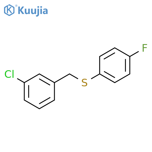 (3-CHLOROBENZYL)(4-FLUOROPHENYL)SULFANE structure