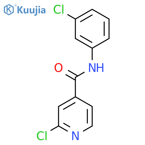 2-chloro-N-(3-chlorophenyl)pyridine-4-carboxamide structure