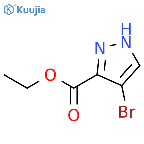 Ethyl 4-bromo-1H-pyrazole-3-carboxylate structure