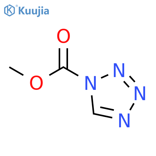 1H-Tetrazole-1-carboxylic acid, methyl ester (9CI) structure