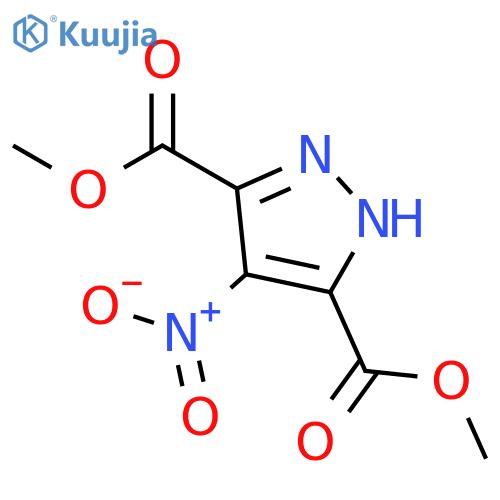Dimethyl 4-nitro-1H-pyrazole-3,5-dicarboxylate structure
