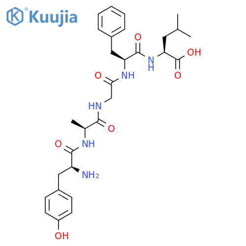 (Ala2)-Leu-Enkephalin H-Tyr-Ala-Gly-Phe-Leu-OH structure