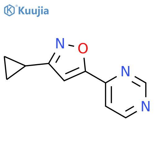 Pyrimidine, 4-(3-cyclopropyl-5-isoxazolyl)- structure