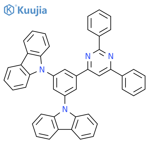 9H-CARBAZOLE, 9,9'-[5-(2,6-DIPHENYL-4-PYRIMIDINYL)-1,3-PHENYLENE]BIS- structure