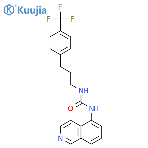 Urea, N-5-isoquinolinyl-N'-[3-[4-(trifluoromethyl)phenyl]propyl]- structure