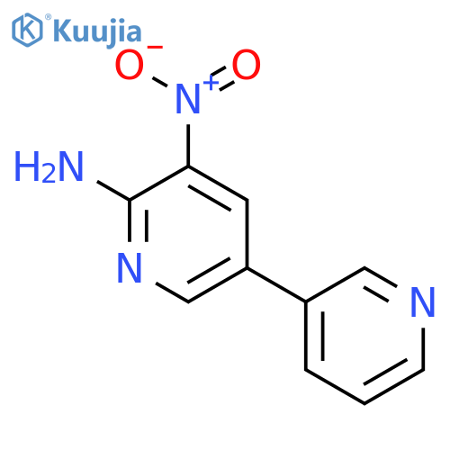 [3,3'-Bipyridin]-6-amine, 5-nitro- structure