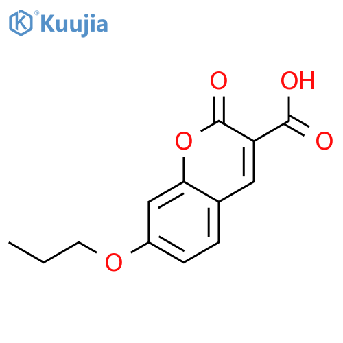 2-Oxo-7-propoxy-2H-chromene-3-carboxylic acid structure