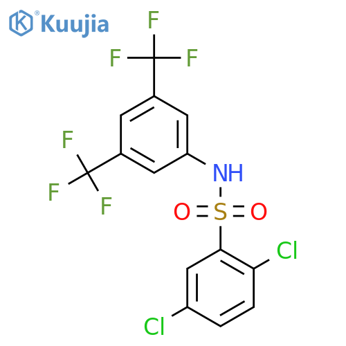Benzenesulfonamide, N-[3,5-bis(trifluoromethyl)phenyl]-2,5-dichloro- structure