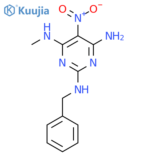 N2-benzyl-N4-methyl-5-nitropyrimidine-2,4,6-triamine structure