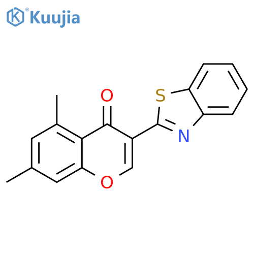 3-(1,3-benzothiazol-2-yl)-5,7-dimethyl-4H-chromen-4-one structure