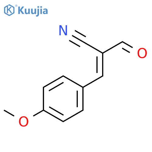 2-Propenenitrile, 2-formyl-3-(4-methoxyphenyl)- structure